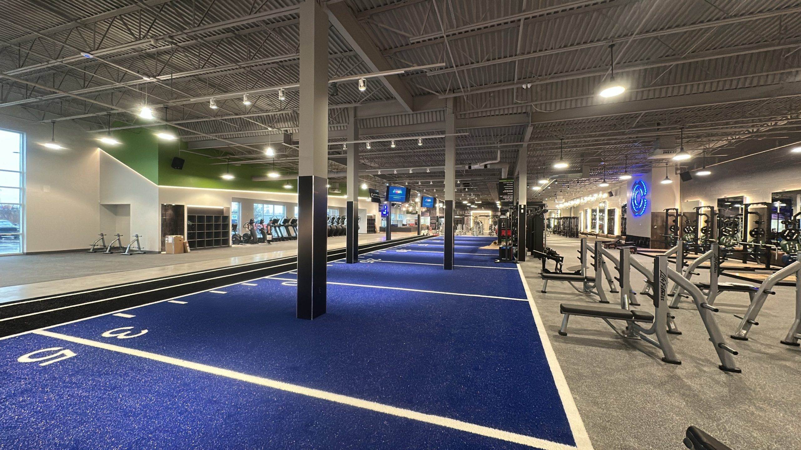 New build AV and TVs and cabling for local gym
